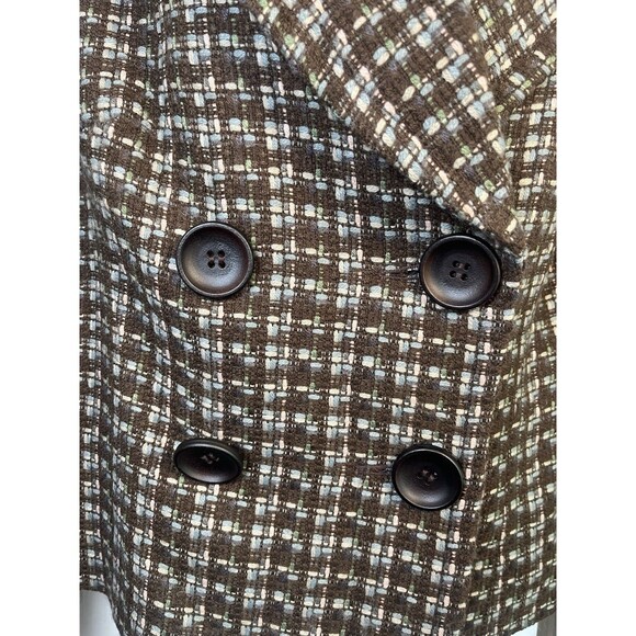 Renfrew Collection Tweed Blazer Double Breast Jacket Buttoned Vintage Y2K Sz 12 - Picture 3 of 16